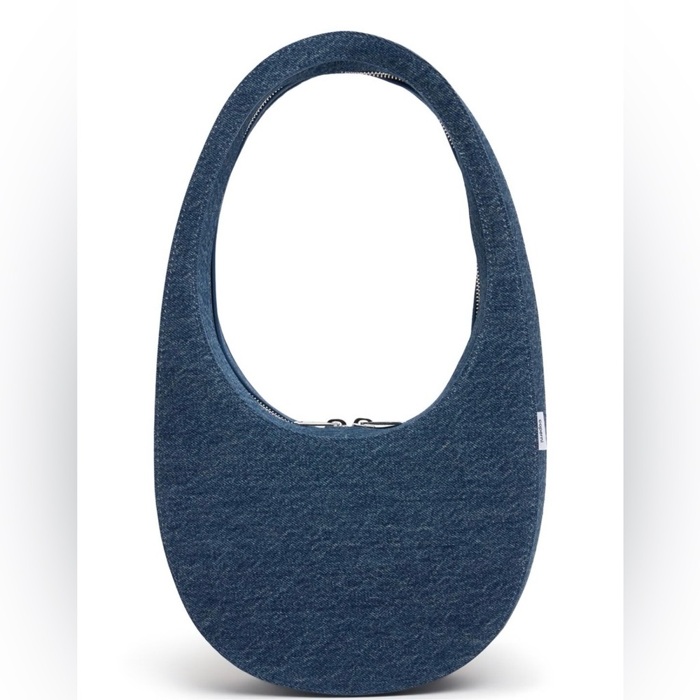 NWT Coperni Blue Denim Oval Handbag